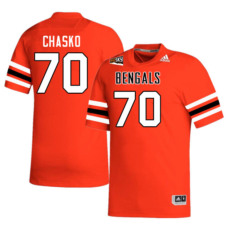 Men #70 Hudson Chasko Idaho State Bengals 2023 College Football Jerseys Stitched-Orange